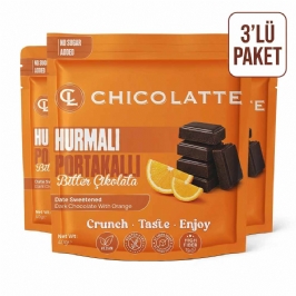 Portakallı Hurmalı Bitter Çikolata